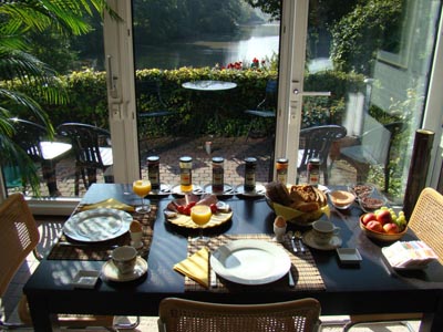 View from breakfast table